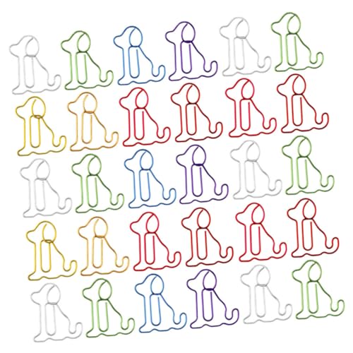 Angoily 30 Stück Paperclip Lesezeichenbuchordner Geformt Tierische Büroklammern Kleine Büroklammern Papierclips Büroklammern Süß Büroklammer in Tierform Büroklammern Klein Metall von Angoily