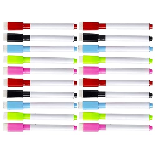 Angoily 30 Stück Portable Whiteboard Marker Pens für Schule und Büro Trockene Radiermarker Zufälligen Farben für Erwachsene Zufällige Farbe von Angoily