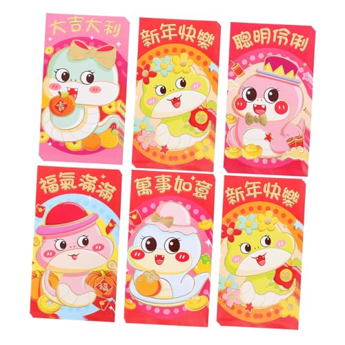 Angoily 30 Stück Rote Umschläge Zum Frühlingsfest Neue Komplett Rote Papiertüten Mit Jahrespaketen Anlass Frühlingsfest Hong Bao Rotes Paket Geldumschlag Beschichtetes Papier von Angoily