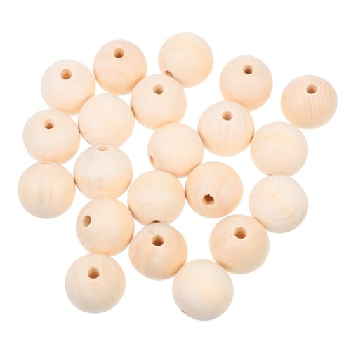 Angoily 30 Stück Runde Holzperlen für Diy Bastelarbeiten Natürliche Holzfarbe für Schmuckherstellung Armbänder und Dekorationsprojekte Angoily 30 Stück Runde Holzperlen für Diy Bastelarbeiten Natürliche Holzfarbe für Schmuckherstellung Armbänder und Dekorationsprojekte von Angoily