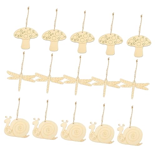 Angoily 30 Stück Sonnenblumen-Holzspäne slico sonnenblumenö Holzstücke für Kinderhandwerk Osterndekoration Basteln handwerkskunst Wohnkultur unfertige Holzspäne Libellen-Anhänger hölzern von Angoily