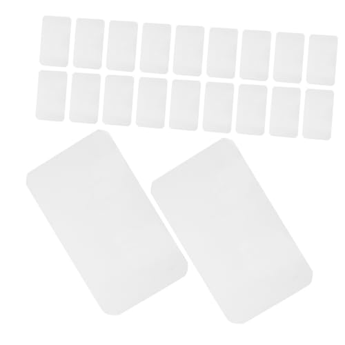 Angoily 30 Stück Sublimationsaufkleber Leere Sublimationsetiketten Aufkleberpapier Für Drucker Thermalaufkleber Wärmeetiketten Produkte Für Sublimationsrohlinge Druckbare Aufkleber Weiß von Angoily
