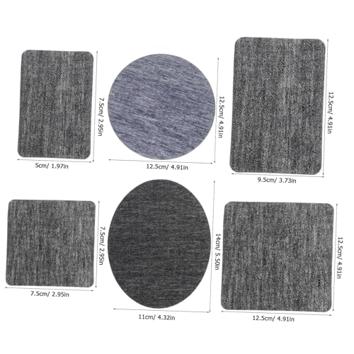 Angoily 30 Stück Teiliges Denim Patches zum Aufnähen und Aufbügeln Selbstklebende Jeansflicken in Verschiedenen Formen für Reparatur und Dekoration von Kleidung Jeans und Taschen Angoily 30 Stück Teiliges Denim Patches zum Aufnähen und Aufbügeln Selbstklebende Jeansflicken in Verschiedenen Formen für Reparatur und Dekoration von Kleidung Jeans und Taschen von Angoily