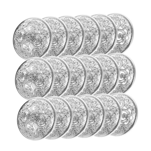 Angoily 30 Stück Teiliges Filigrane Runde Metallknöpfe mit Blumenmuster Langlebige Legierung für DIY Damenjacken Mäntel und Kleider Einfach zu Befestigen Stilvolle Verzierungen Angoily 30 Stück Teiliges Filigrane Runde Metallknöpfe mit Blumenmuster Langlebige Legierung für DIY Damenjacken Mäntel und Kleider Einfach zu Befestigen Stilvolle Verzierungen von Angoily