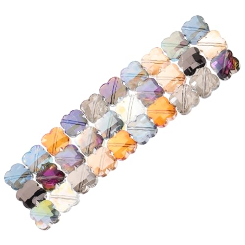 Angoily 30 Stück Teiliges Glasperlen mit Farbigem Kleeblatt motiv Glänzende DIY Schmuckperlen für Armbänder Halsketten Ohrringe Langlebige Glas Spacer Perlen für Handarbeiten und Angoily 30 Stück Teiliges Glasperlen mit Farbigem Kleeblatt motiv Glänzende DIY Schmuckperlen für Armbänder Halsketten Ohrringe Langlebige Glas Spacer Perlen für Handarbeiten und von Angoily