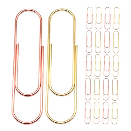 Angoily 30 Stück Teiliges Große Bunte Metall-büroklammern Starke Drahtklammern für Dicke Dokumentenstapel Wiederverwendbare Organizer-clips für Büro und Papierablage Angoily 30 Stück Teiliges Große Bunte Metall-büroklammern Starke Drahtklammern für Dicke Dokumentenstapel Wiederverwendbare Organizer-clips für Büro und Papierablage von Angoily