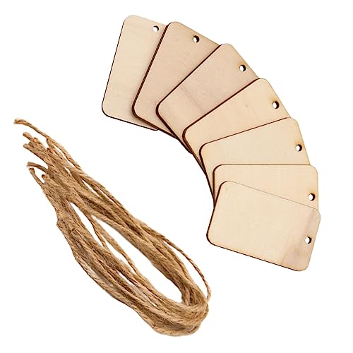 Angoily 30 Stück Teiliges Holz Hängedekor Set Rechteckige Holzscheiben mit Jute Schnur für Kreative Diy Projekte Hochzeiten Feste und Heimdekoration für Weihnachten Geburtstagsfeiern und Angoily 30 Stück Teiliges Holz Hängedekor Set Rechteckige Holzscheiben mit Jute Schnur für Kreative Diy Projekte Hochzeiten Feste und Heimdekoration für Weihnachten Geburtstagsfeiern und von Angoily
