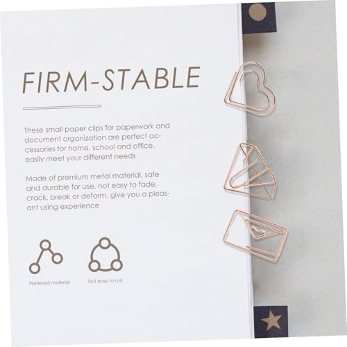 Angoily 30 Stück Teiliges Metall Büroklammern in und Umschlagform Kleine Dekorative Paper Clips aus Langlebigem Material für Schule Büro und Kreative Geschenkidee Angoily 30 Stück Teiliges Metall Büroklammern in und Umschlagform Kleine Dekorative Paper Clips aus Langlebigem Material für Schule Büro und Kreative Geschenkidee von Angoily