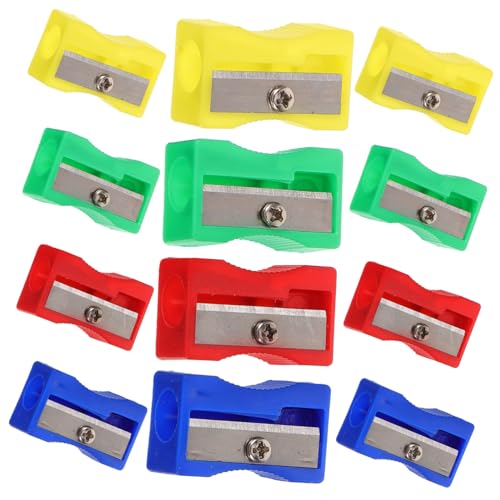 Angoily 30 Stück Teiliges Mini Handheld Bleistiftspitzer Bunte Kunststoff Anspitzer für Leicht Ergonomisch Einfache für Schule und Büro Zufällige Farbe Zufällige Farbe von Angoily