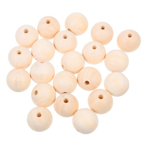 Angoily 30 Stück Teiliges Runde Holzperlen Natürliche Holzkugeln zum Bemalen DIY Schmuckherstellung Bastelperlen für Armbänder Makramee Handwerk Angoily 30 Stück Teiliges Runde Holzperlen Natürliche Holzkugeln zum Bemalen DIY Schmuckherstellung Bastelperlen für Armbänder Makramee Handwerk von Angoily