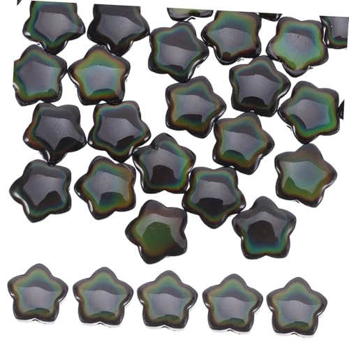 Angoily 30 Stück Teiliges Stern Spacer Beads aus Robustem Glas Temperatur-sensitiv Farbwechselnd Fünfzackige Perlen mit Loch für DIY Schmuckherstellung Kompatibel mit Armbändern Halsketten Angoily 30 Stück Teiliges Stern Spacer Beads aus Robustem Glas Temperatur-sensitiv Farbwechselnd Fünfzackige Perlen mit Loch für DIY Schmuckherstellung Kompatibel mit Armbändern Halsketten von Angoily