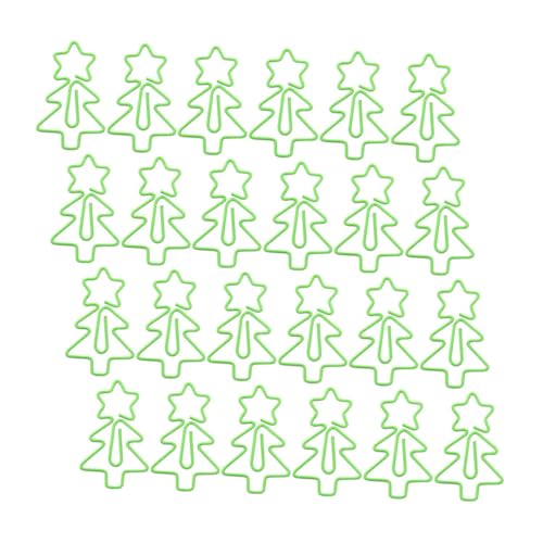 Angoily 30 Stück Weihnachtsbaum Büroklammern Winzige Büroklammern Kleine Büroklammern Große Büroklammern Süße Büroklammern Farbige Büroklammern Ausgefallene Büroklammern Bunte von Angoily