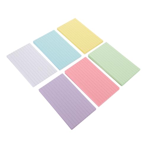 Angoily 300 Blatt Haftnotizen Für Karteikarten Herstellung Kleine Karteikarte Linierte Karten Leere Karten Stichwort Farbig Gefüttert Studieren Pastell Cue -karten Nachricht Schule Papier von Angoily