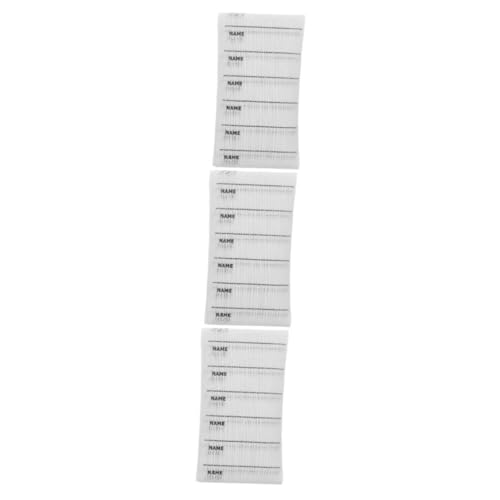 Angoily 300 Stck. Name Labels für Kleidung Diy Bügel Etiketten aus Polyester und Baumwolle Beschreibbar und Waschbar für Schule Pflegeheim und Persönliche Nutzung von Angoily