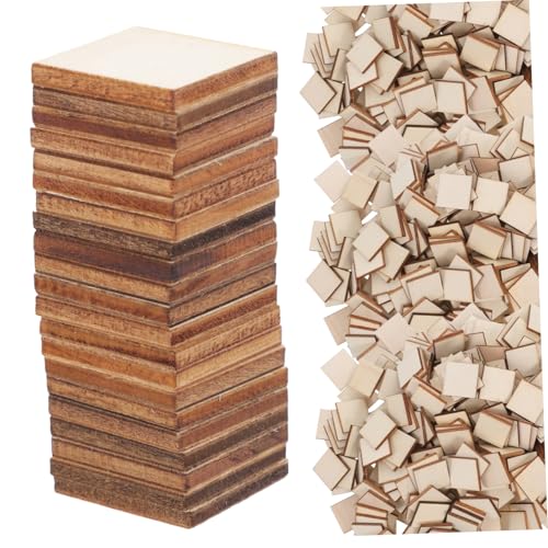 Angoily 300 Stk. Quadratische Holzscheiben zum Basteln Unbehandelte Glatte Holzstücke für DIY Kunstprojekte Leichte Stabile Holzplättchen zum Bemalen Dekorieren und Handarbeiten Angoily 300 Stk. Quadratische Holzscheiben zum Basteln Unbehandelte Glatte Holzstücke für DIY Kunstprojekte Leichte Stabile Holzplättchen zum Bemalen Dekorieren und Handarbeiten von Angoily