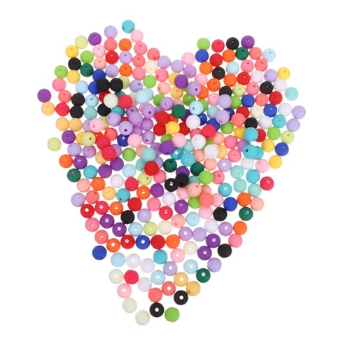 Angoily 300 Stück Bunte Frosted Acrylperlen Rund für Schmuckherstellung Langlebige DIY Armband Halskettenperlen Vielseitige Bastelperlen für Handyketten und Schmuckdesign Angoily 300 Stück Bunte Frosted Acrylperlen Rund für Schmuckherstellung Langlebige DIY Armband Halskettenperlen Vielseitige Bastelperlen für Handyketten und Schmuckdesign von Angoily