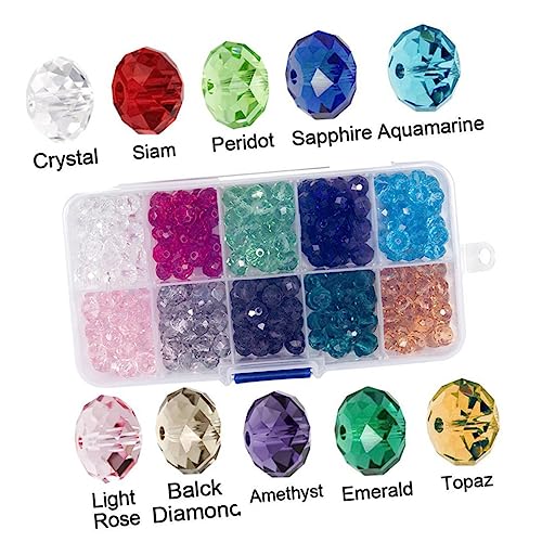 Angoily 300 Stück Bunte Glasperlen Diy Bastelmaterial für Schmuckherstellung für Armbänder und Langlebig und Leicht Kreative Gestaltungsmöglichkeiten von Angoily