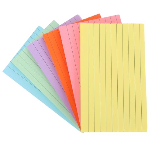 Angoily 300 Stück Bunte Indexkarten mit Kleinformat Notizblöcke für Aufzeichnungen und Notizen für Studium und Büroarbeit M² Reduzierte Tintenblutung Angoily 300 Stück Bunte Indexkarten mit Kleinformat Notizblöcke für Aufzeichnungen und Notizen für Studium und Büroarbeit M² Reduzierte Tintenblutung von Angoily