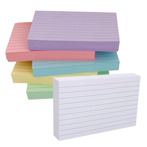 Angoily 300 Stück Bunte Karteikarten Linierte Notizkarten für Studierende und Lehrer für Prüfungen und Kreative Projekte Vielseitig Einsetzbar Papierqualität Angoily 300 Stück Bunte Karteikarten Linierte Notizkarten für Studierende und Lehrer für Prüfungen und Kreative Projekte Vielseitig Einsetzbar Papierqualität von Angoily