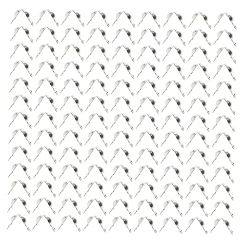 Angoily 300 Stück DIY Armband Endkappen Quetschperlen für Schmuckherstellung Knotenschutz Silberne Knotenabdeckungen für und Armbänder von Angoily