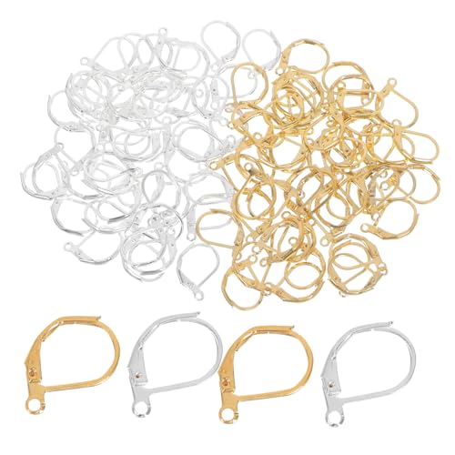 Angoily 300 Stück French Ear Wire Ohrringhaken mit Elastischem Verschluss Leichte Schmuckzubehör für DIY Ohrringe Sichere Passform Gold Silberfarben für Handgefertigte Ohrschmuckprojekte Angoily 300 Stück French Ear Wire Ohrringhaken mit Elastischem Verschluss Leichte Schmuckzubehör für DIY Ohrringe Sichere Passform Gold Silberfarben für Handgefertigte Ohrschmuckprojekte von Angoily