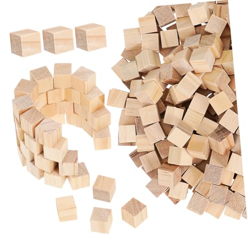 Angoily 300 Stück Holzklötze Kiefernholz Naturbelassen Glatt zum Basteln Malen DIY Holzbausteine für Handwerk Dekoration und Spielzeuggestaltung Angoily 300 Stück Holzklötze Kiefernholz Naturbelassen Glatt zum Basteln Malen DIY Holzbausteine für Handwerk Dekoration und Spielzeuggestaltung von Angoily