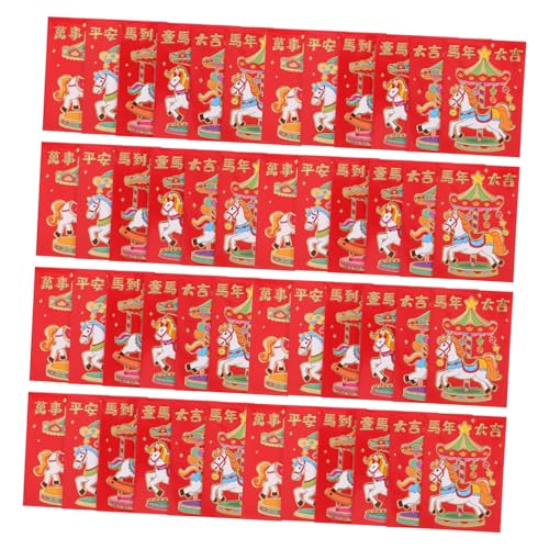Angoily 300 Stück Kreative Chinesische Neujahrs Hongbao Rote Umschläge mit Verspieltem Cartoon Design für Frühlingsfest Geburtstag Hochzeit Bulk für Familie von Angoily