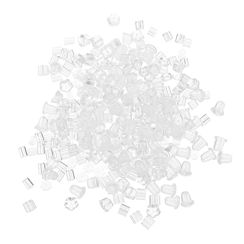 Angoily 300 Stück Ohrringrücken für schwere Ohrringe ohrringstecker ohrringe set Rückseiten für Ohrringe weiche Ohrringrückseiten Ohrringrücken aus Gummi Ohrstecker für hängende Ohren von Angoily