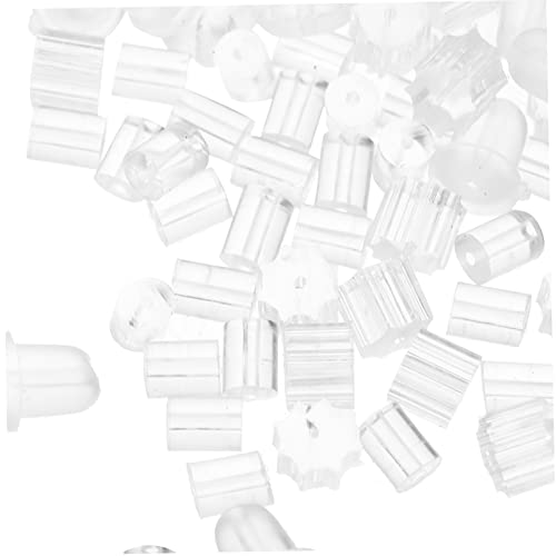 Angoily 300 Stück Ohrstecker für hängende Ohren weiche Ohrringrückseiten Ohrringverschlüsse, Sicherheitsverschlüsse ohrringstecker ohrringe set Rückseiten für Ohrringe Ohrringrückersatz von Angoily