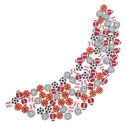 Angoily 300 Stück Sport Perlen Diy Schmuck Zubehör mit Fußball Basketball Baseball Rugby Mischstil für Armbänder Schlüsselanhänger Angoily 300 Stück Sport Perlen Diy Schmuck Zubehör mit Fußball Basketball Baseball Rugby Mischstil für Armbänder Schlüsselanhänger von Angoily