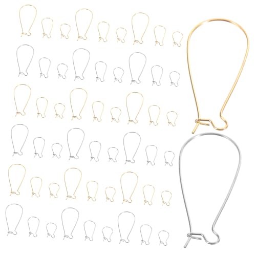 Angoily 300 Stück Teiliges Ohrringhaken Metall in Silber und Gold für DIY Schmuckherstellung Leicht Glatte Oberfläche für Ohrschmuck und Bastelzubehör von Angoily