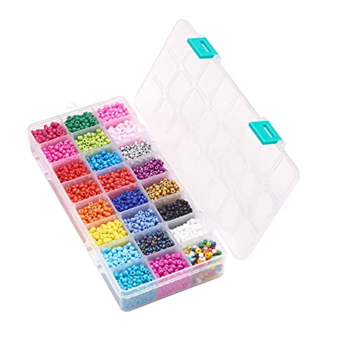 Angoily 3000 Stück Bunte Glasperlen Set für Diy Schmuckherstellung Farben ca Bastelmaterial für Armbänder und für Kreative Projekte und Angoily 3000 Stück Bunte Glasperlen Set für Diy Schmuckherstellung Farben ca Bastelmaterial für Armbänder und für Kreative Projekte und von Angoily