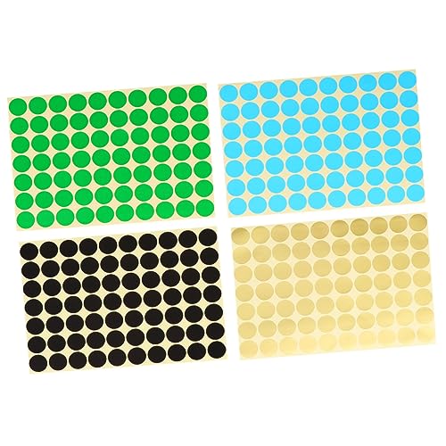 Angoily 30Blätter Aufkleber Selbstklebende für Klassifizierung und Markierung Runde Sticker Mischfarben für Scrapbooking und Bastelprojekte von Angoily