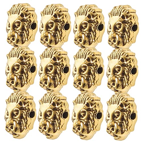 Angoily 30Stücke DIY Charms Zinklegierungsperlen für Schmuckherstellung Vintage Abstandshalterperlen für Armbänder und Halsketten Bastelzubehörteile von Angoily