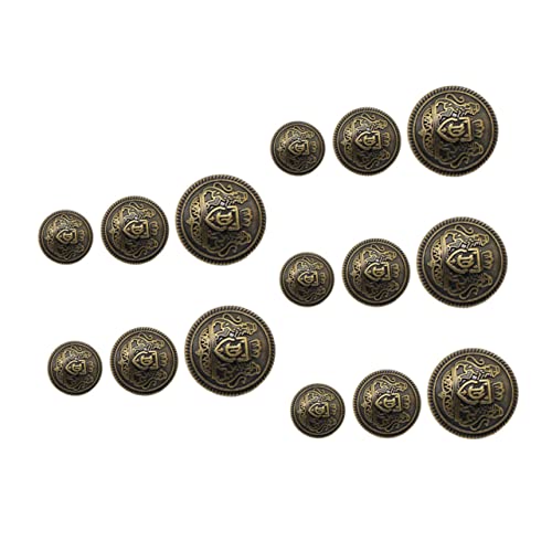 Angoily 30Stücke Zinklegierung Kostümknöpfe für Mäntel Stilvolle Metallknöpfe Antikbronze Langlebige Nähknöpfe für DIY Bekleidung und Accessoires von Angoily