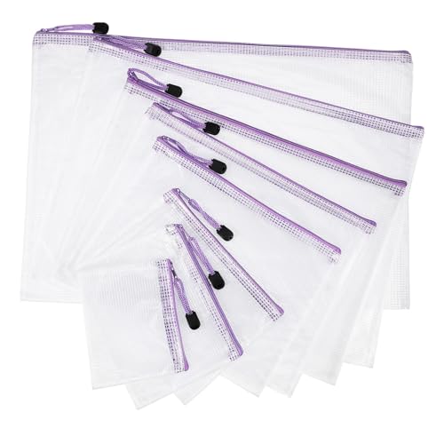 Angoily 32 Stück Transparente Netz Reißverschlussbeutel Papiertüte mit Reißverschluss Tasche mit Reißverschluss Aktentasche aus Mesh Büromaterial-Organizer Netztaschen Dokumentbeutel PVC Angoily 32 Stück Transparente Netz Reißverschlussbeutel Papiertüte mit Reißverschluss Tasche mit Reißverschluss Aktentasche aus Mesh Büromaterial-Organizer Netztaschen Dokumentbeutel PVC von Angoily