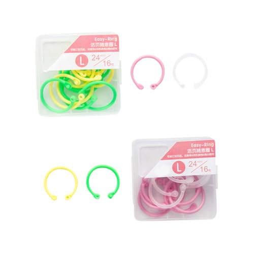 Angoily 32Stücke Binderringe für Praktische Buchbinderinge aus Hochwertigem Material für Scrapbooking Notizbücher und Karteikarten Zufälligen Boxen Angoily 32Stücke Binderringe für Praktische Buchbinderinge aus Hochwertigem Material für Scrapbooking Notizbücher und Karteikarten Zufälligen Boxen von Angoily