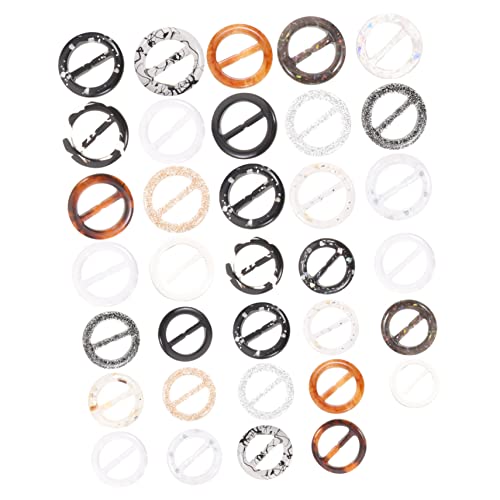 Angoily 34Stücke Teiliges Schal Clips für Shirts und Hochwertige Runde Harz Schnallen zur Sicheren Befestigung von Schals und Kleidung für Hochzeiten Partys Business Angoily 34Stücke Teiliges Schal Clips für Shirts und Hochwertige Runde Harz Schnallen zur Sicheren Befestigung von Schals und Kleidung für Hochzeiten Partys Business von Angoily