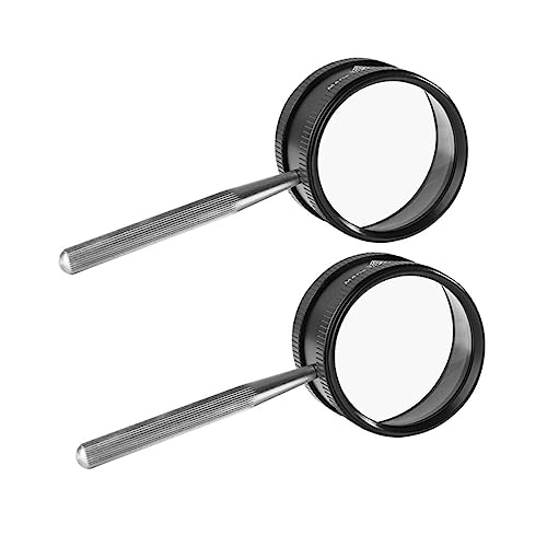 Angoily 35 Stück Metall Handlupe 2 Stücke Tragbare Lupe für Schmuckidentifikation Vergrößern für Senioren 50mm Einfach zu Halten Angoily 35 Stück Metall Handlupe 2 Stücke Tragbare Lupe für Schmuckidentifikation Vergrößern für Senioren 50mm Einfach zu Halten von Angoily