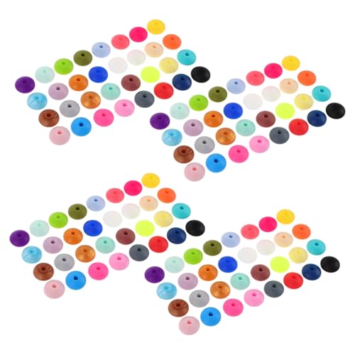 Angoily 350 Stück Silikon Linsenperlen Abakus Perlen für Halsketten Armbänder Schmuck DIY Basteln Zubehör Bunte Mischung Angoily 350 Stück Silikon Linsenperlen Abakus Perlen für Halsketten Armbänder Schmuck DIY Basteln Zubehör Bunte Mischung von Angoily
