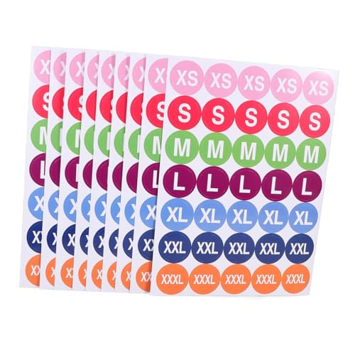 Angoily 350 Stück Teiliges Bunte Selbstklebende Größenetiketten für Kleidung Runde Fabric Stickers in Farben Leicht Haftend für T Shirts Röcke Hosen Übersichtliche Größenkennzeichnung für Angoily 350 Stück Teiliges Bunte Selbstklebende Größenetiketten für Kleidung Runde Fabric Stickers in Farben Leicht Haftend für T Shirts Röcke Hosen Übersichtliche Größenkennzeichnung für von Angoily