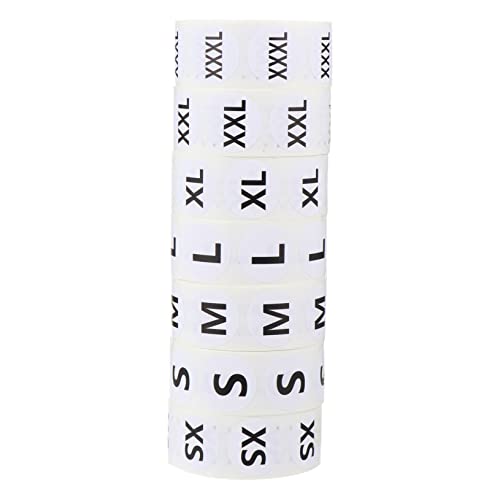 Angoily 3500 Stück Runde Größenetiketten Selbstklebend für Kleidung Xs S Xl Xxl Xxxl Praktische Etiketten für Textilien Verpackungen und Angoily 3500 Stück Runde Größenetiketten Selbstklebend für Kleidung Xs S Xl Xxl Xxxl Praktische Etiketten für Textilien Verpackungen und von Angoily