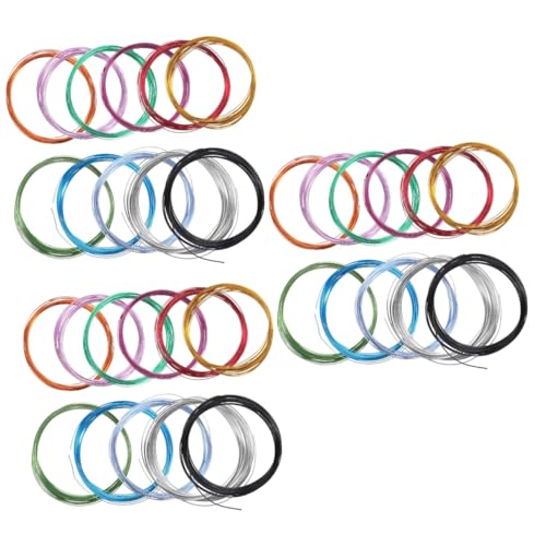 Angoily 36 Rollen Multifunktionalem Aluminiumdraht für Diy Schmuck Dekorative Bastelprojekte und Blumenarrangements Flexibel Langlebig und Verschiedenen Farben Erhältlich von Angoily