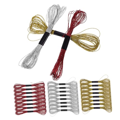 Angoily 36 Rollen Stickgarn Herstellung Stickfaden Alle Weiß Gold Stich Stickerei Nähzubehör Nähgarn Von Hand Nähgarn Zum Selbermachen Nähgarne Polyester Zufällige Farbe von Angoily