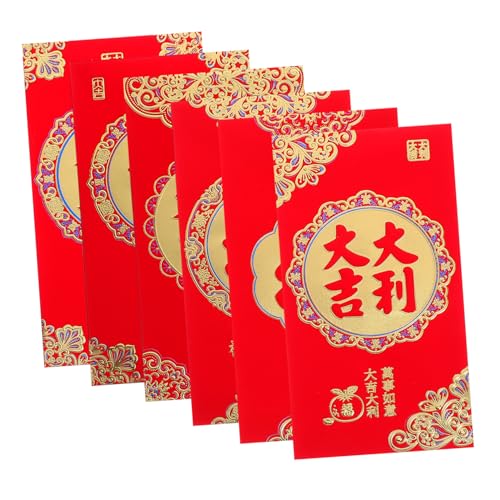 Angoily 36 Stück Chinesische Rote Umschläge für Neujahr und Hochzeiten Glücksumschläge mit Festlichen Motiven Traditionelle Geldgeschenke für Jahr Schlange Angoily 36 Stück Chinesische Rote Umschläge für Neujahr und Hochzeiten Glücksumschläge mit Festlichen Motiven Traditionelle Geldgeschenke für Jahr Schlange von Angoily