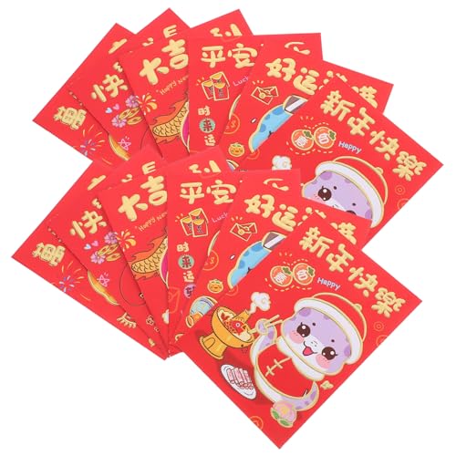 Angoily 36 Stück Karton Rote Umschläge für Jahr Schlange Chinesische Neujahrsgeschenke Geldumschläge für Frühlingsfest Kreative Rote Pakete mit Festlichem Design Angoily 36 Stück Karton Rote Umschläge für Jahr Schlange Chinesische Neujahrsgeschenke Geldumschläge für Frühlingsfest Kreative Rote Pakete mit Festlichem Design von Angoily
