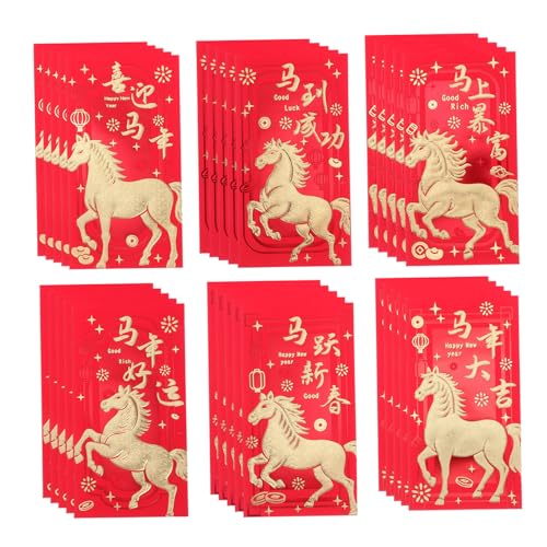 Angoily 36 Stück Teiliges Chinesische Neujahrsumschläge Rote Papier-hongbao mit Glückssymbolik für Frühlingsfest Familienfeiern und Traditionelle Geldgeschenke Angoily 36 Stück Teiliges Chinesische Neujahrsumschläge Rote Papier-hongbao mit Glückssymbolik für Frühlingsfest Familienfeiern und Traditionelle Geldgeschenke von Angoily