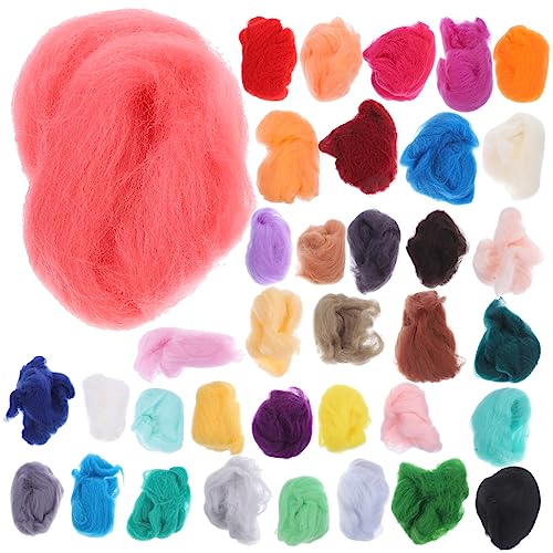Angoily 36 Stück Teiliges Nadelfilzen Set Bunte Filzwolle pro Farbe DIY Filzhandwerk Zubehör für Trockenfilzen und Bastelprojekte Gesundes Material Vielseitig für Anfänger und Familien Angoily 36 Stück Teiliges Nadelfilzen Set Bunte Filzwolle pro Farbe DIY Filzhandwerk Zubehör für Trockenfilzen und Bastelprojekte Gesundes Material Vielseitig für Anfänger und Familien von Angoily