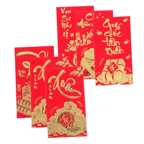 Angoily 36 Stück Teiliges Vietnamesische Rote Umschläge Zodiac Packet für Neujahr Frühlingsfest Hochzeit Party mit Traditionellem Design und Hochwertigem Papier Angoily 36 Stück Teiliges Vietnamesische Rote Umschläge Zodiac Packet für Neujahr Frühlingsfest Hochzeit Party mit Traditionellem Design und Hochwertigem Papier von Angoily