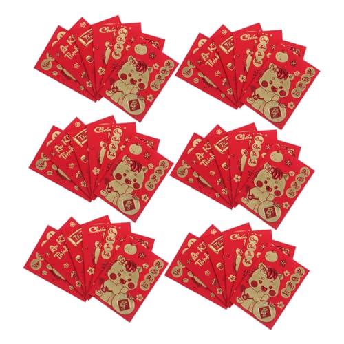 Angoily 360 Stück Jahr des Pferdroten Pakets Neujahr Hongbao Chinesische Umschläge für Geld roter Umschlag des neuen Jahres Traditionelle chinesische rote Umschläge Geldumschlag Papier von Angoily